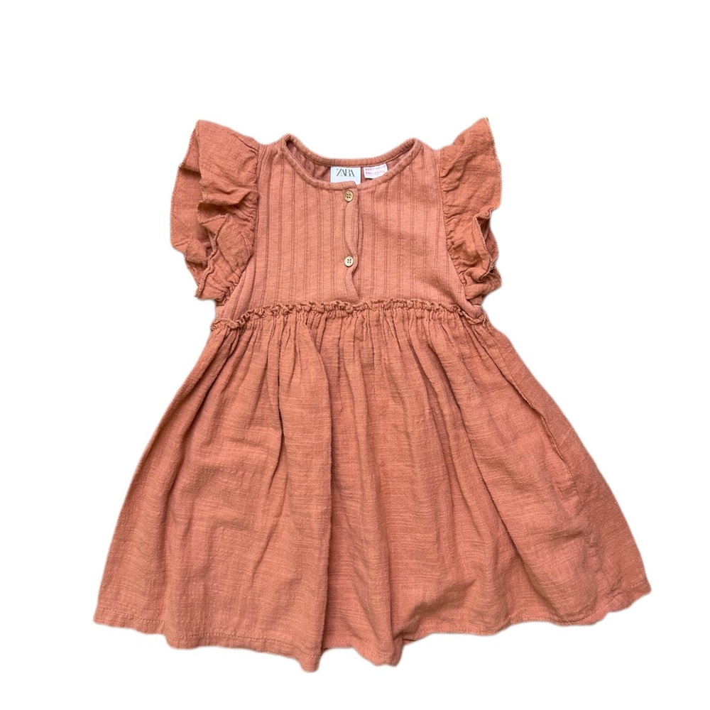 Zara Terracotta Dress 3/4